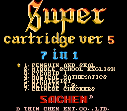 Super Cartridge Ver 5 - 7 in 1 (Asia) (Ja) (Unl)